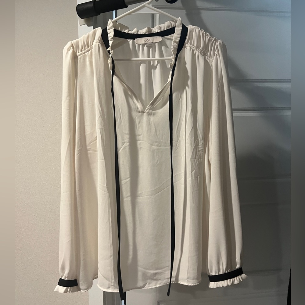 Loft White Blouse